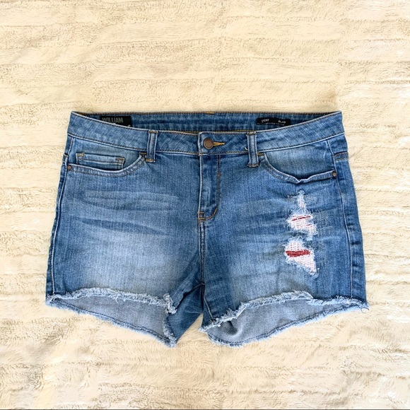 William Rast Distressed Denim Shorts - Picture 1 of 12